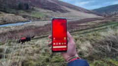 UK’s first smartphone video call via satellite made from Welsh mountain