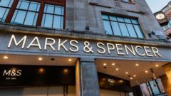 M&S website back online, allowing users to browse