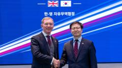 UK and South Korea strike trade deal