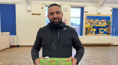 Takeaway owner delivers 1,000 gifts to children