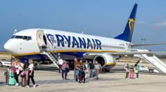 Ryanair profits fall after anti-competition fine