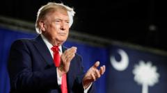 Trump says Canada wants ‘benefits’ of being US state as Carney says countries in trade war